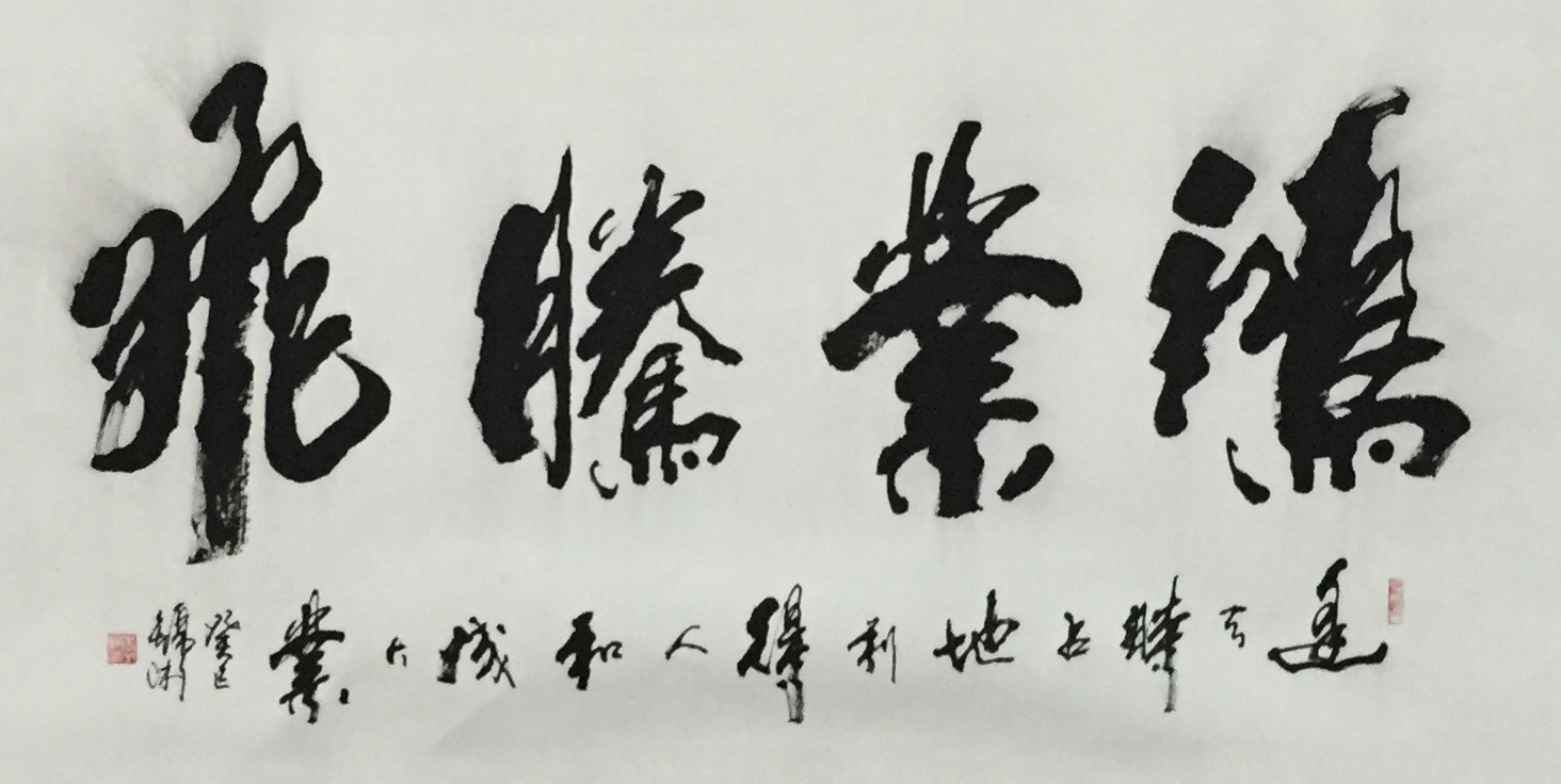鸿业腾飞 _行书_省书协书法_名家作品_园圆堂